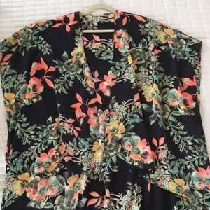 Fun Tropical Blouse/Vest/Swimsuit Cover